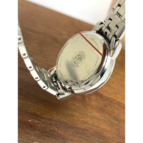 Citizen Womens Watch FE1180-65D Eco Drive Mother of Pearl Dial Silver Steel 29mm - Picture 7 of 15